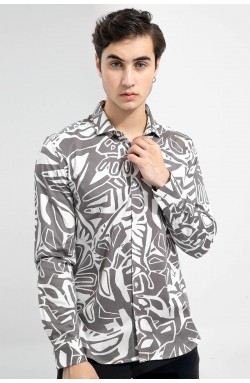 Printed Shirt-Black